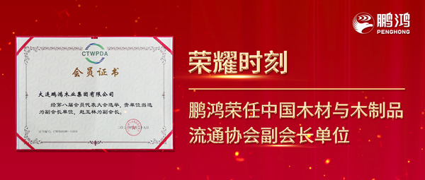 再獲行業肯定，鵬鴻榮任中國木材與木制品流通協會副會長